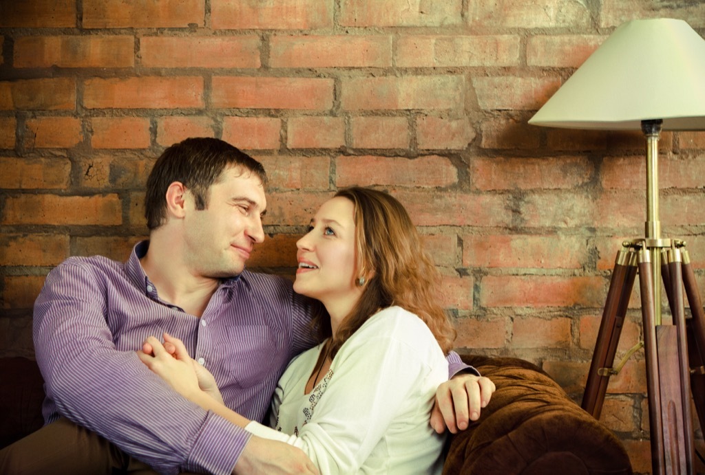 Couple, couch what women want to hear