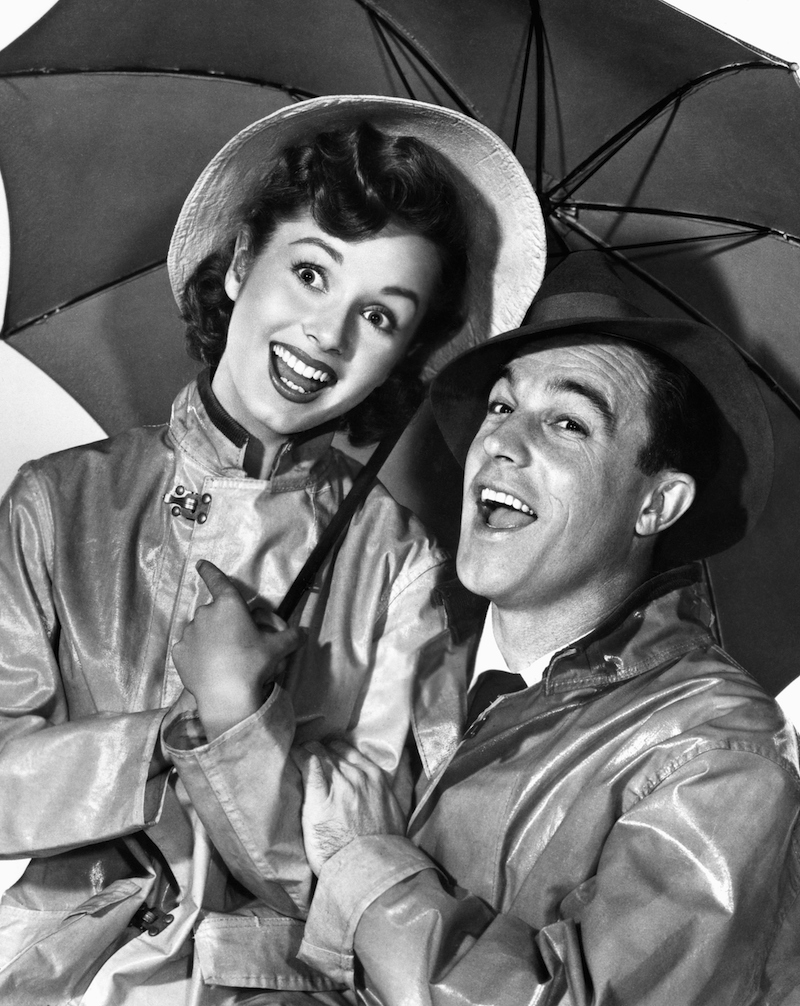 Debbie Reynolds and Gene Kelly in a promotional photo for 