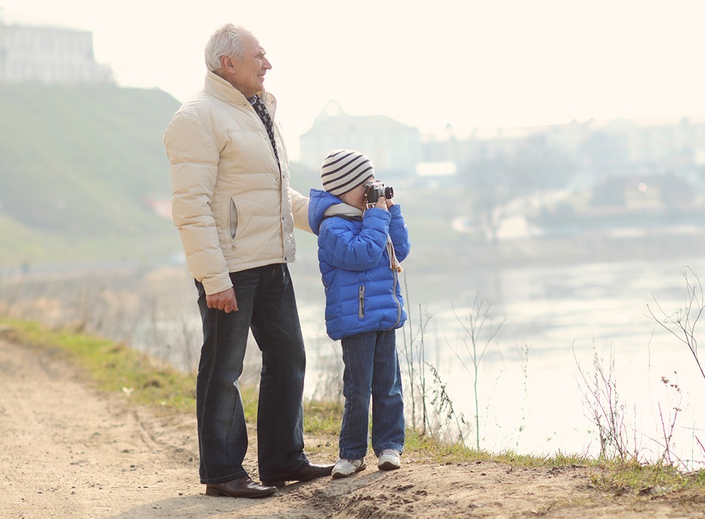 grandfather and granchild