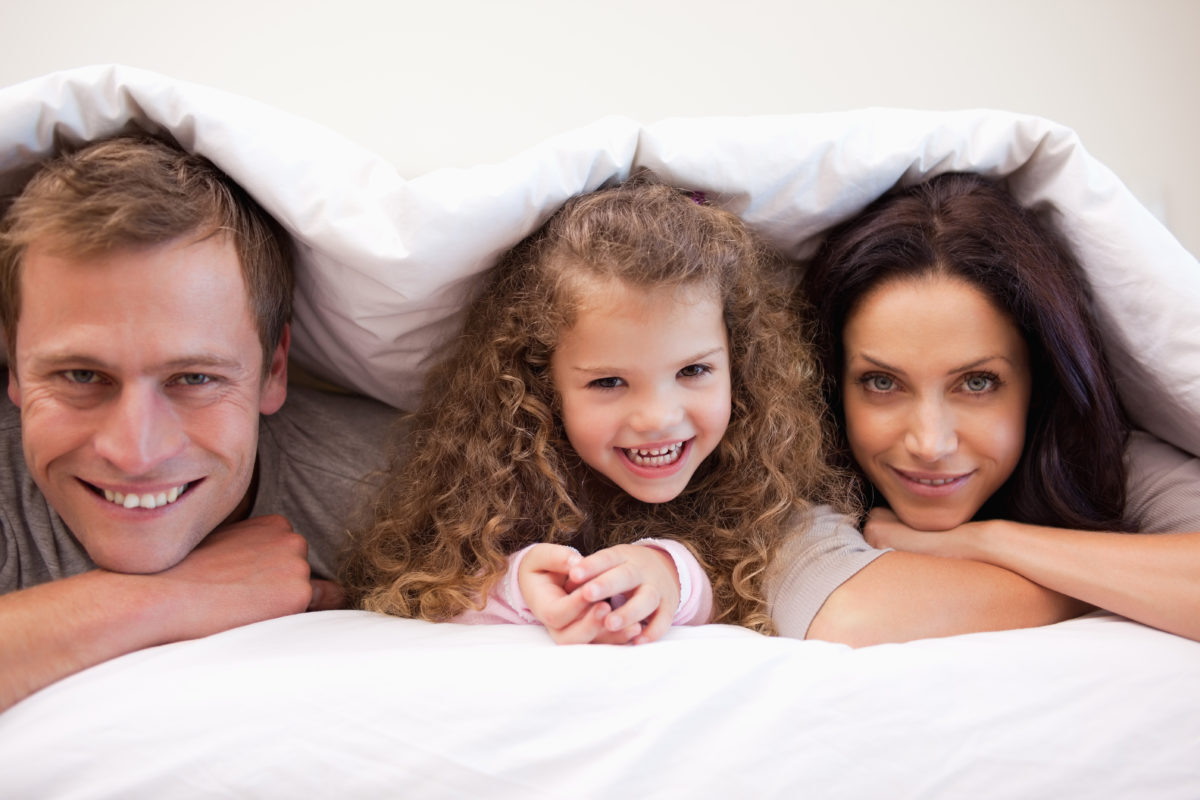 Family in Blanket