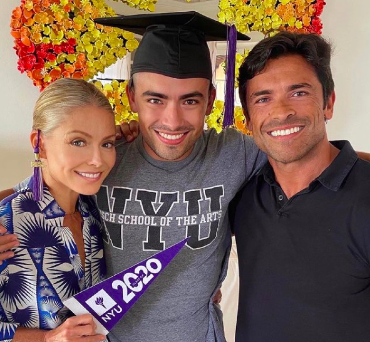 Kelly Ripa, Michael Consuelos, and Mark Consuelos