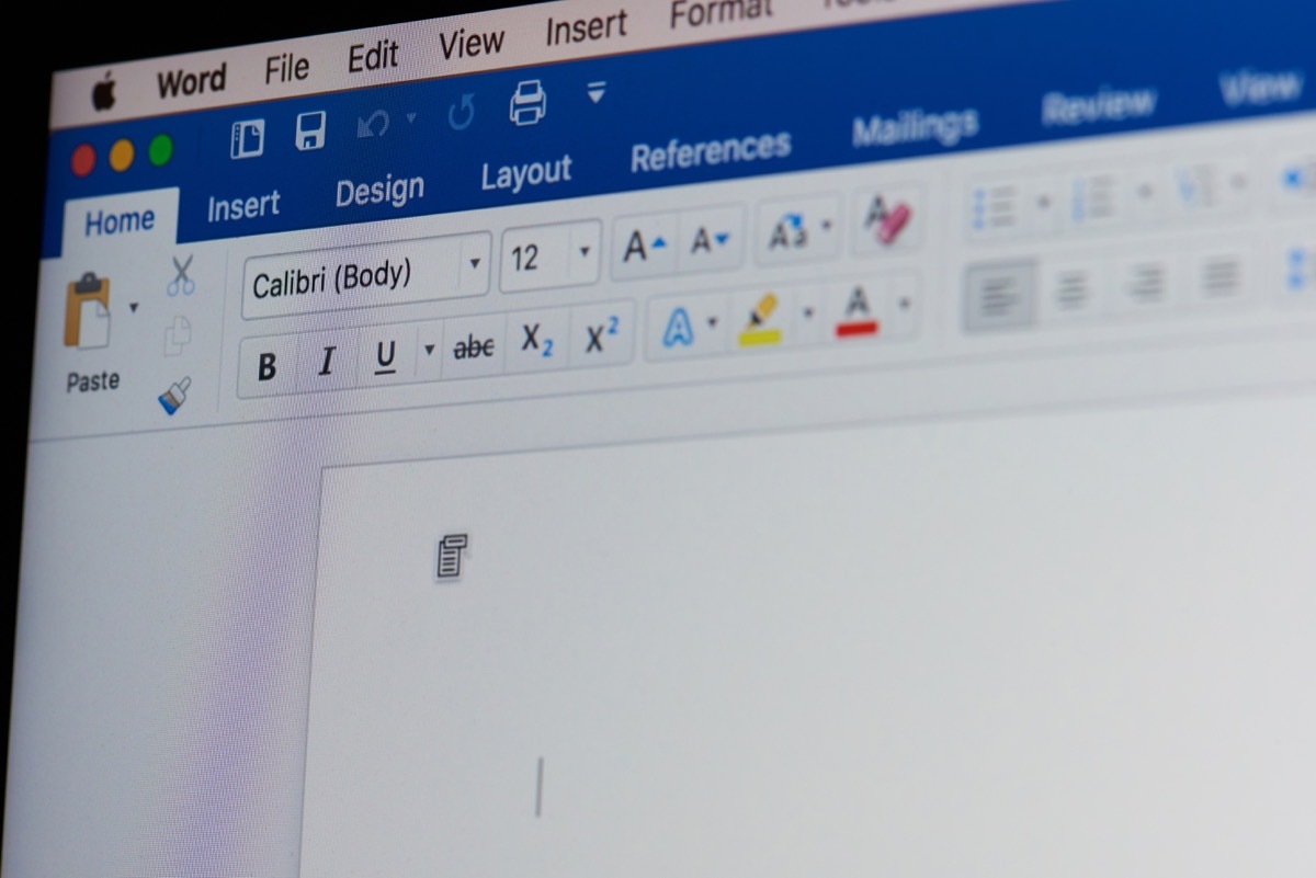 blank microsoft word document