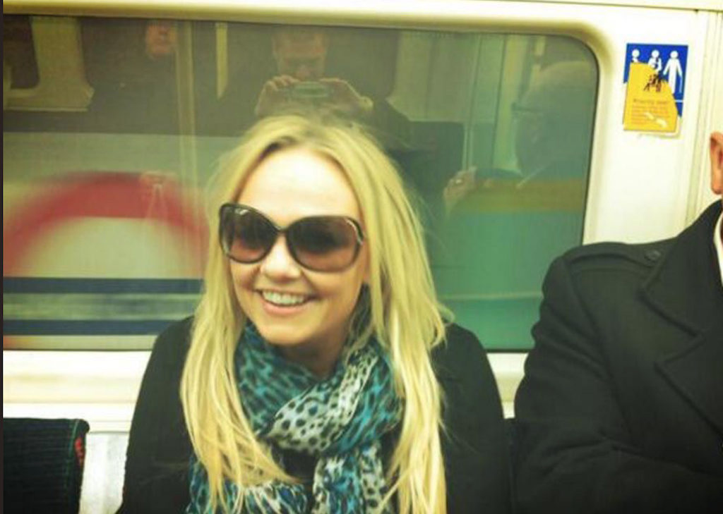 Emma Bunton Celebrities Using Public Transportation