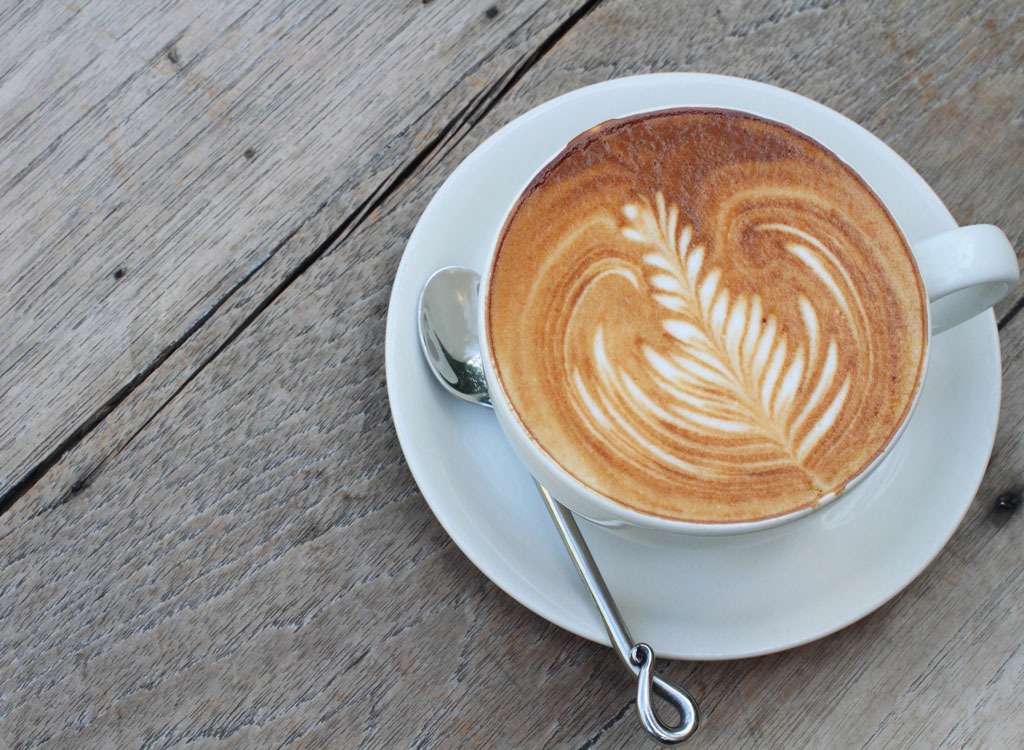 Latte with foam art