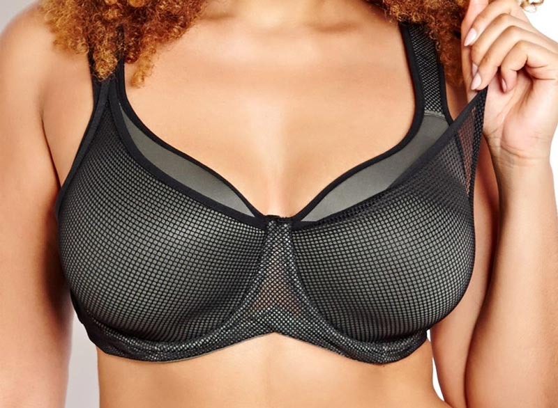 addition elle nola basic mesh spacer bra