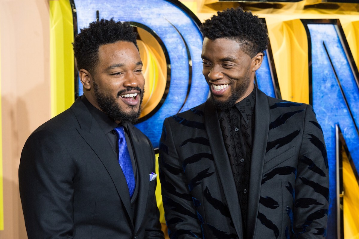 Ryan Coogler and Chadwick Boseman at the European premiere of 