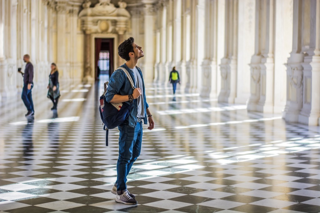 Man at the Museum Italians